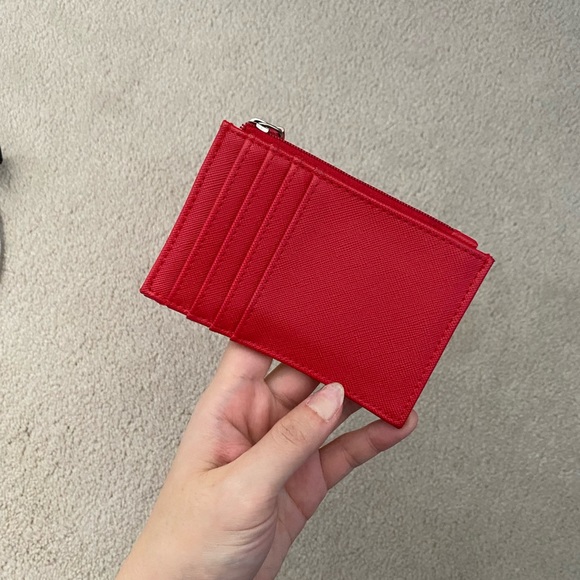 Simple small red card wallet holder - Picture 1 of 3